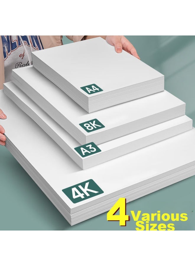 Surada Dutch White Cardstock 50 Sheets 8k Thick Hard Cardboard For Diy Crafts, Drawing, Photography, Children's Kindergarten Art, Paper Cutting 180g White Cardboard Diy 210 Art Sketching - Image 4