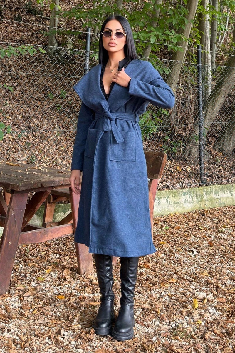 Weshaya Coat Women Indigo blue - Image 3