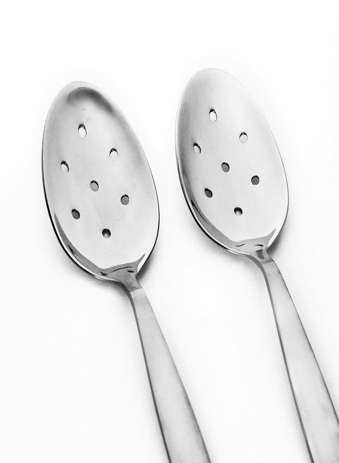 BNAZIND Kunz Spoon Set | 8 Inch Small Perforated Spoons | 304 Stainless Steel 7 Holes Sauce Chef Spoon - Image 5
