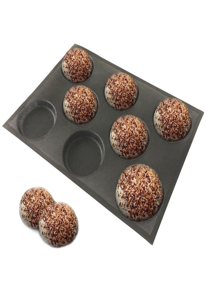 BLUE DROP Bluedrop Silicone Hamburger Bread Forms Perforated Bakery Molds Non Stick Baking Sheets Fit Half Pan Size - Image 4