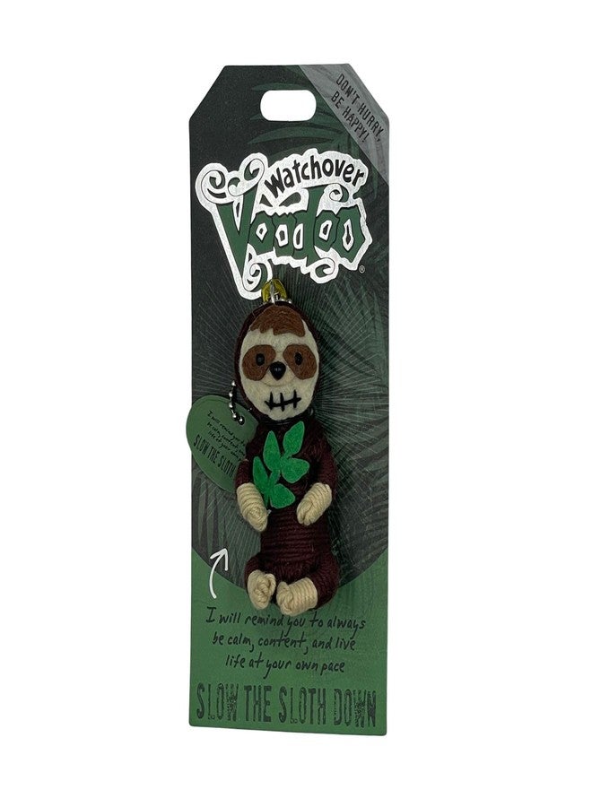 Watchover Voodoo 3-Inch Slow The Sloth Down Keychain - Handcrafted Gift to Bring Good Luck and Positivity Everywhere You Go - Image 1