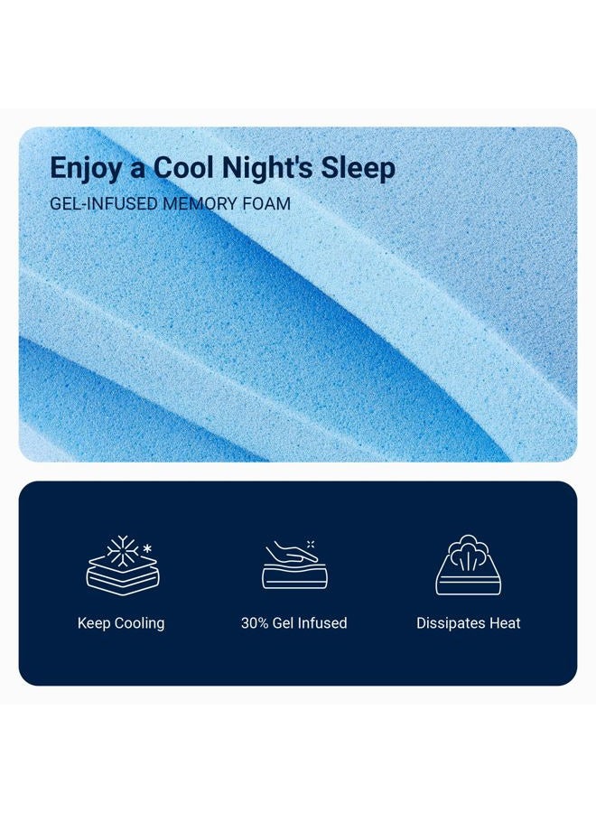 Avenco Twin XL Mattress, 8 Inch Twin XL Bed Mattress in a Box, Gel Memory Foam Mattresses for Cooling Night Sleep & Pressure Relief, Colchones TXL Fiberglass Free CertiPUR-US Certified - Image 2
