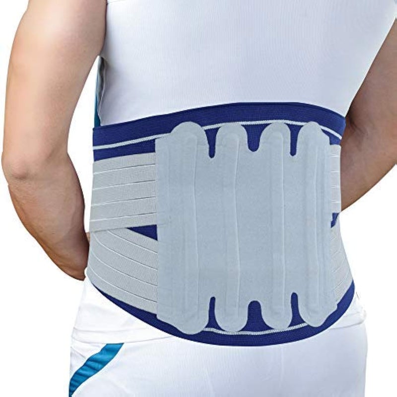 DYNA LumboGrip DS 3D Knitted Lumbo Sacral Corset Dual Strap Hip Circumference Back Pain Belt (X Large) - Image 1