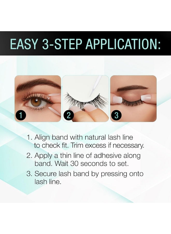 أرديل شريط لاصق للرموش، مقاوم للماء، خالٍ من الفورمالديهايد واللاتكس، خالٍ من الروائح، خالٍ من القسوة، غراء رموش قوي للغاية، 0.25 أونصة - Image 2