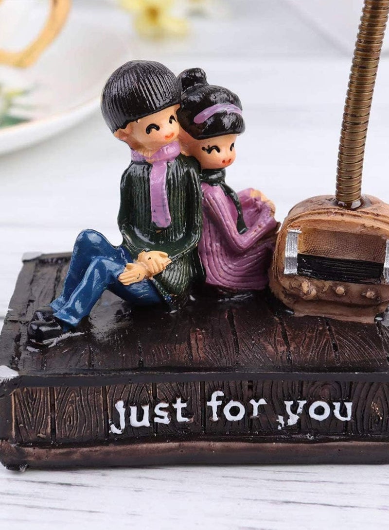 Creative Pastoral Tree Stump Resin Night Light, Bedroom Couple Table Lamp, Cute Desktop Light Ornament, 9x6.5x20cm Night Light, Birthday Gift for Women Girls ("JUST FOR YOU") - Image 4