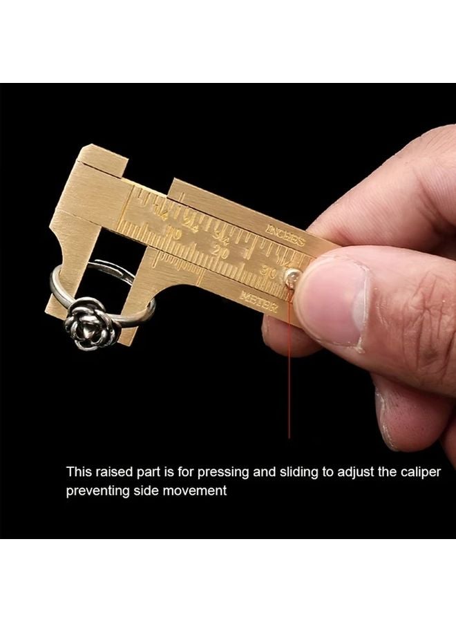 Bronze 0 80mm Vernier Caliper And Ring Sizer Set For Jewelry Measurement - Image 3
