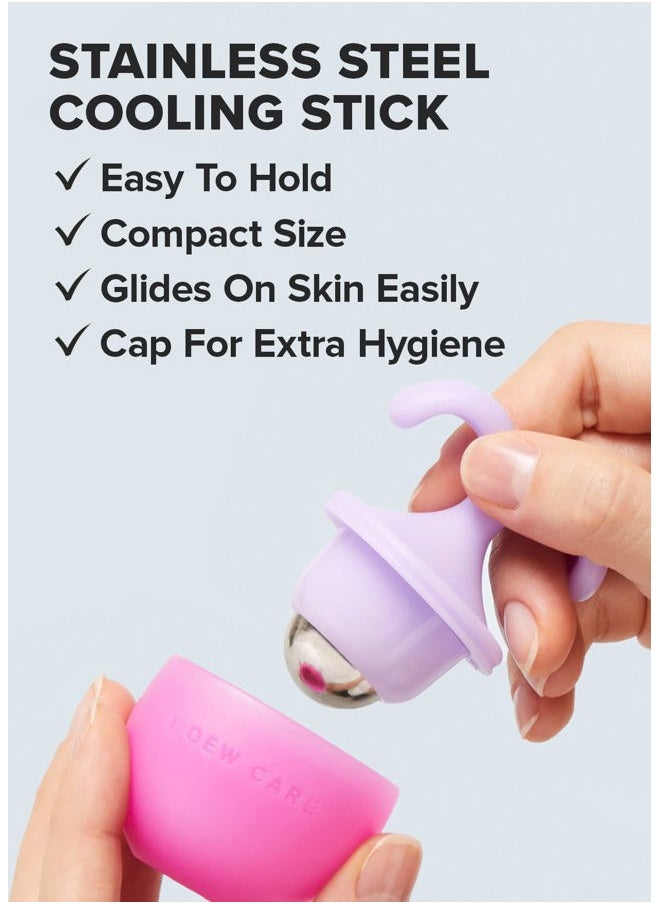 I DEW CARE Facial Tool - Rolling with It | Cooling Stick Skincare Tool, Depuffing Ice Face Roller, with Cap, Gift, Reusable and Hygenic, Travel Size, FSC Packaging, Face Massage Self Care  - Image 5