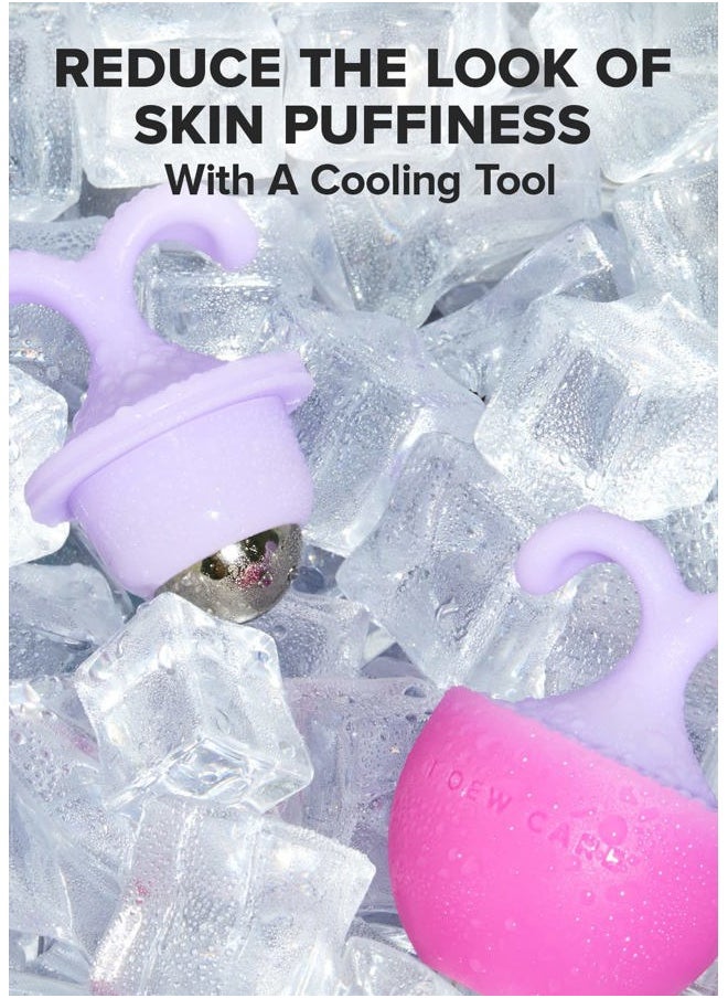 I DEW CARE Facial Tool - Rolling with It | Cooling Stick Skincare Tool, Depuffing Ice Face Roller, with Cap, Gift, Reusable and Hygenic, Travel Size, FSC Packaging, Face Massage Self Care  - Image 3