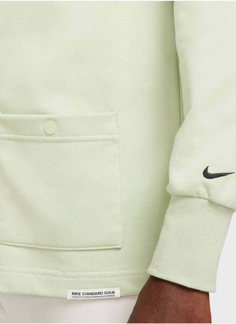 Nike Dri-Fit Standard Issue Cardigan Hoodie  - Image 4