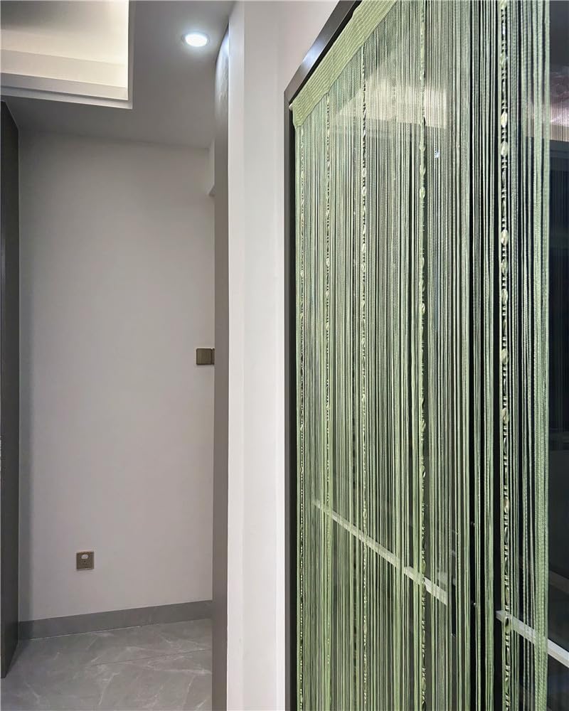 ave split 100cmX200cm Decorative Door String Curtain Beads Wall Panel Fringe Window Room Divider Blind for Coffee House Restaurant Parts Door Divider Beads Tassel Screen Decoration (Fruit green25£© - Image 4
