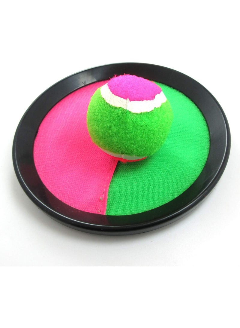 Fun paddle toss and catch ball game set self-stick disc paddles and toss ball perfect for indoor/outdoor interactive - Image 4