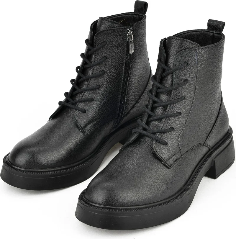 Ziya , Women's Genuine Leather Boots 133359Z306 Black