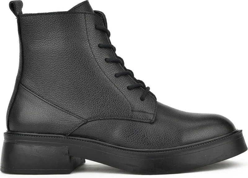 Ziya , Women's Genuine Leather Boots 133359Z306 Black