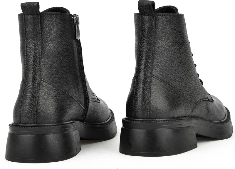 Ziya , Women's Genuine Leather Boots 133359Z306 Black