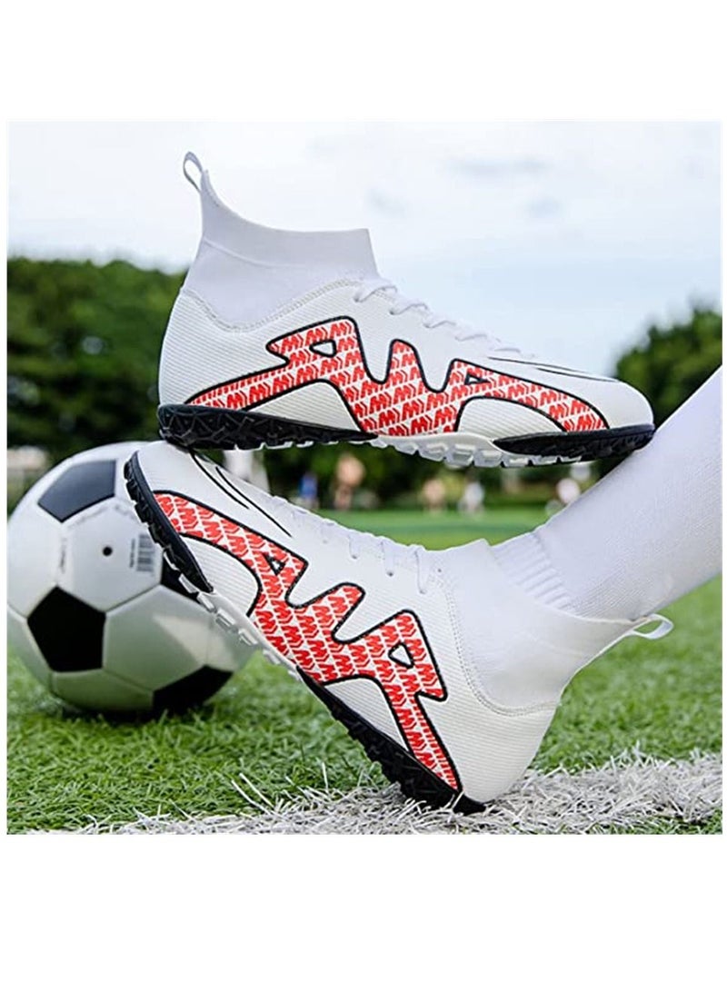 NIBEMINENT Men's Soccer Shoes Cleats Outdoor Indoor Athletic Football Firm Ground Breathable Sneakers Competition Training  - Image 3
