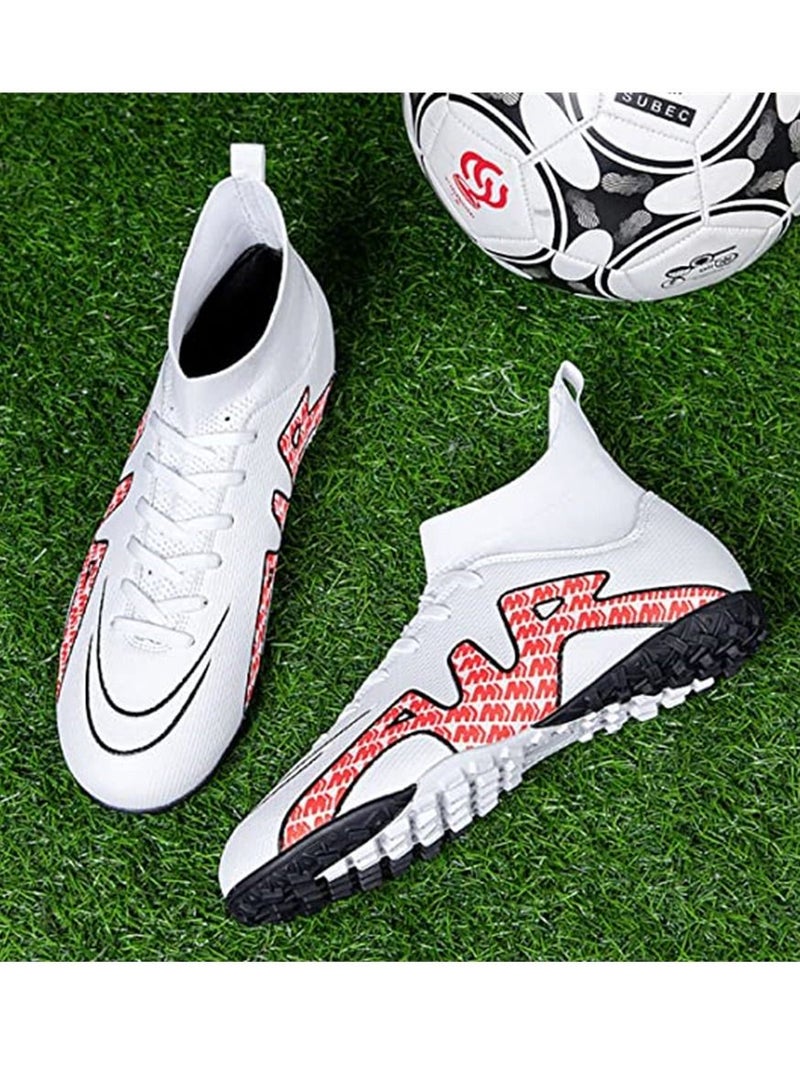 NIBEMINENT Men's Soccer Shoes Cleats Outdoor Indoor Athletic Football Firm Ground Breathable Sneakers Competition Training  - Image 5