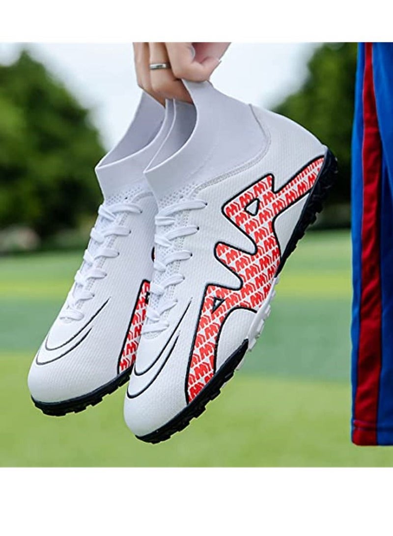 NIBEMINENT Men's Soccer Shoes Cleats Outdoor Indoor Athletic Football Firm Ground Breathable Sneakers Competition Training  - Image 4