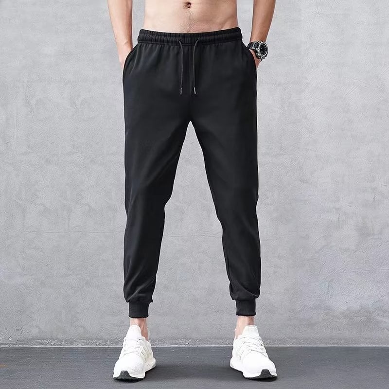 Harajuku Style Mens Fashionable Versatile Straight Leg Jeans Youthful Autumn Trend Polyester Fiber Casual Wear Daily Pocket Decor Black Cropped Pants 