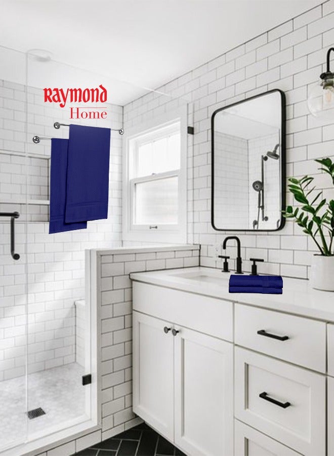 Raymond Raymond Home Towel Gift Sets 450 GSM 2 Bath & 2 Hand Towels Super Soft  Pure Cotton (75 x 150 cm(1)+ 60 x 120 cm(1) + 40 x 60 cm (2)) Towel  - Image 2