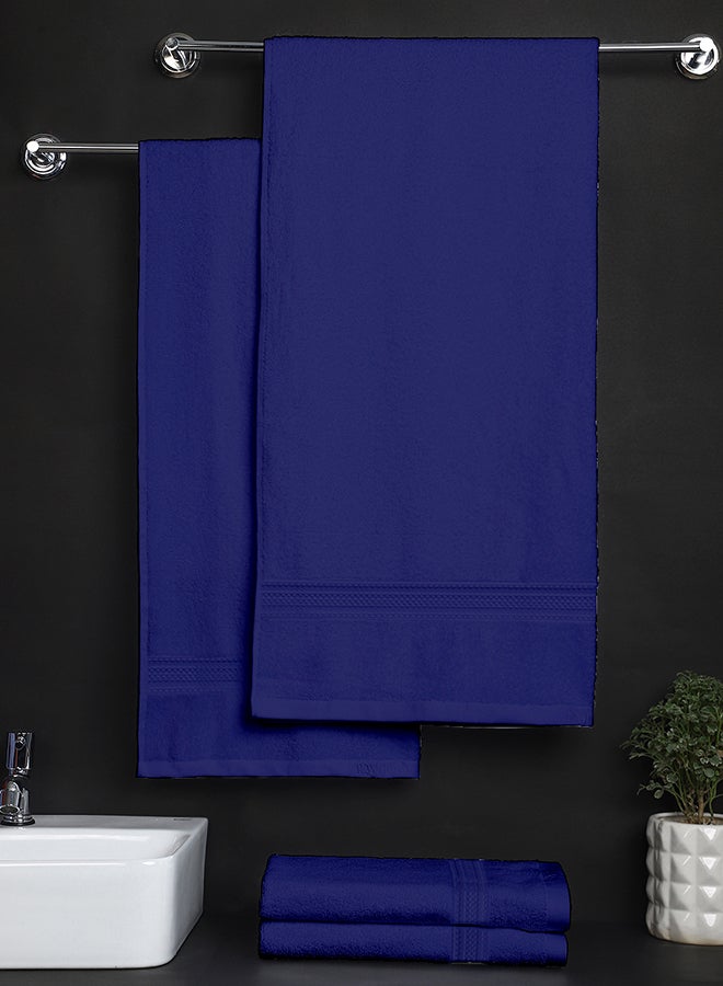 Raymond Raymond Home Towel Gift Sets 450 GSM 2 Bath & 2 Hand Towels Super Soft  Pure Cotton (75 x 150 cm(1)+ 60 x 120 cm(1) + 40 x 60 cm (2)) Towel  - Image 1