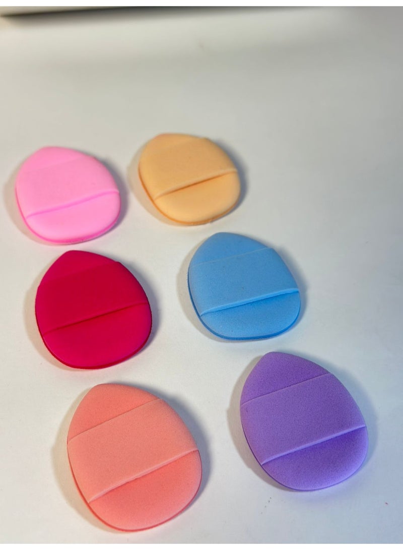 Powder Sponge Fingertips - Mini Airbrush Finger Size Makeup Sponge - Assorted Colors, 6 Pieces - Image 2