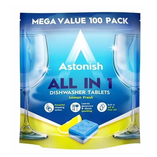 Astonish All in One Dishwasher Tablets Lemon 100's (C2171) - Image 1