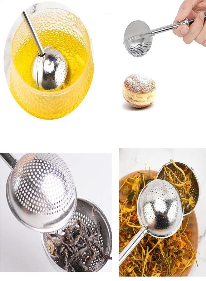 Beetoo Stainless Steel Powdered Sugar Shaker Duster, 2PCS Powdered Sugar Shaker Duster, Powdered sugar Spoon, Dusting Wand for Sugar Flour and Spices - Image 5