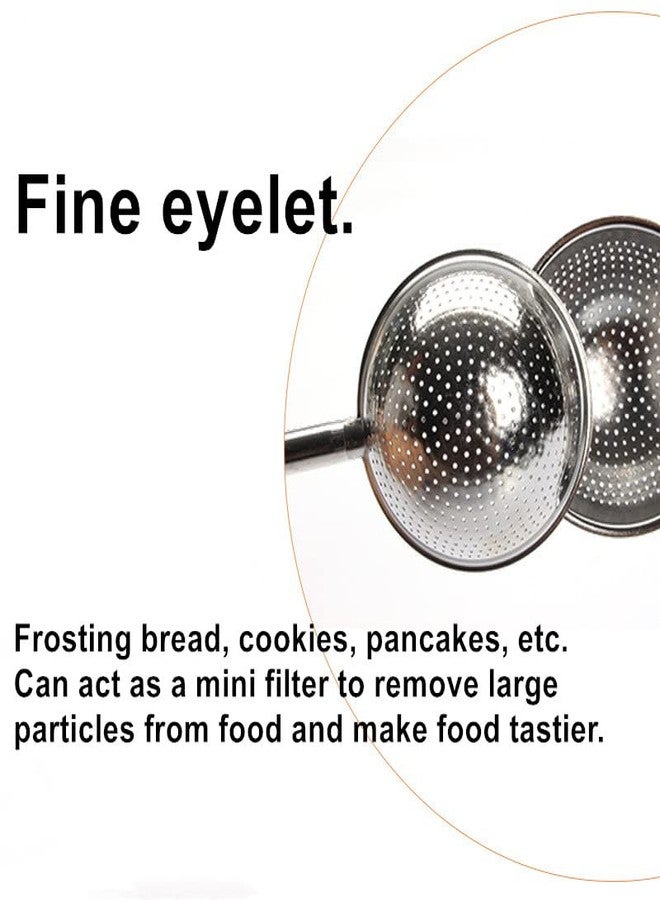 Beetoo Stainless Steel Powdered Sugar Shaker Duster, 2PCS Powdered Sugar Shaker Duster, Powdered sugar Spoon, Dusting Wand for Sugar Flour and Spices - Image 3