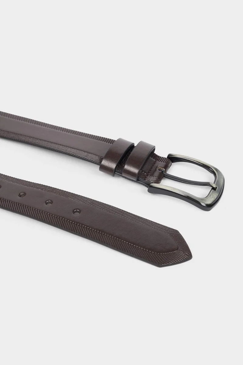 Defacto  Man Rectangle Clasp Faux Leather Jean Belt for Men | Best Price UAE