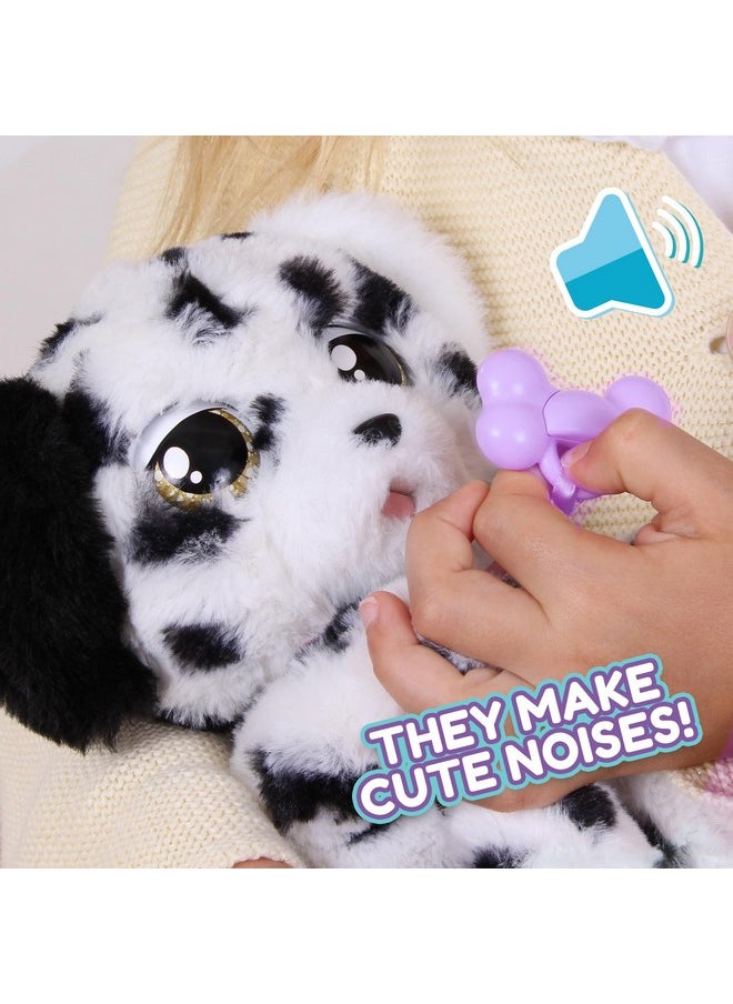 Baby Paws Baby Paws Dalmatian Puppy Toy with Cute Swaddle Bag|Scan QR Code for More Interactive Roleplay,Pretend Play Toy|That Make 5 Adorable Sounds Kids Toys for Ages 4+ |Birthday Gift for Pet Lovers -22 cm  - Image 4