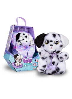 Baby Paws Baby Paws Dalmatian Puppy Toy with Cute Swaddle Bag|Scan QR Code for More Interactive Roleplay,Pretend Play Toy|That Make 5 Adorable Sounds Kids Toys for Ages 4+ |Birthday Gift for Pet Lovers -22 cm  - Image 1
