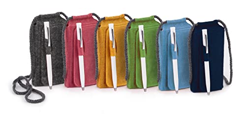 Three by Three Seattle Mini Portable TOTE.PAD 5.5 x 2.5 Inch with Felt Case and Pen for Memos, Notes, Sketches, School, and Travel (Marigold) - Image 5