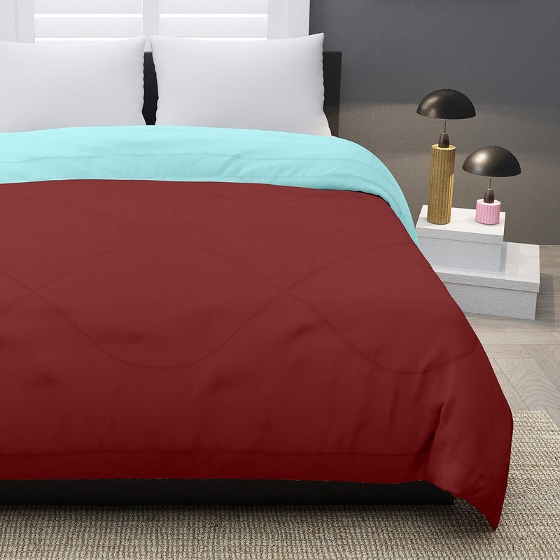 KEA Reversible Single Bed Microfiber ComforterDuvet for SummersAc AC Comforters Fabric Micro Cotton 300 GSM - Image 3