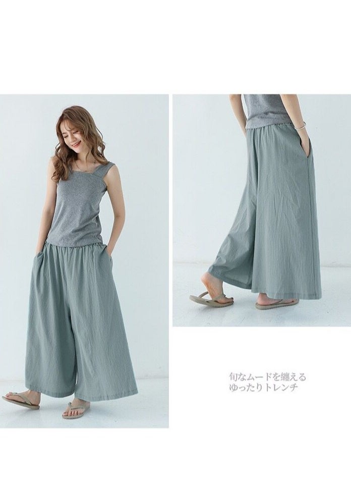 Generic - skirt pants  long  Wide Leg  wide casual long pants Womens pants - Image 1