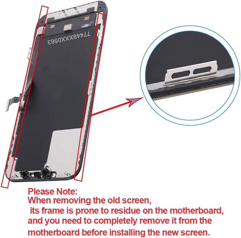 Fixerman Store for iPhone 12 Pro Max Screen Replacement 6.7 inch (A2342, A2410, A2412, A2411), 3D Touch LCD Display Digitizer Frame Assembly with Repair Tools - Image 4