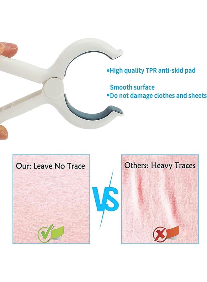 Generic 8 Pcs Beach Towel Clips, Heavy Duty Laundry Clips, Plastic Clothespins, Large Quilt Clothes Pegs, Prevent Clothes, Towels and Blankets from Blowing Away in the Wind, Clothespins, Clips  - Image 4