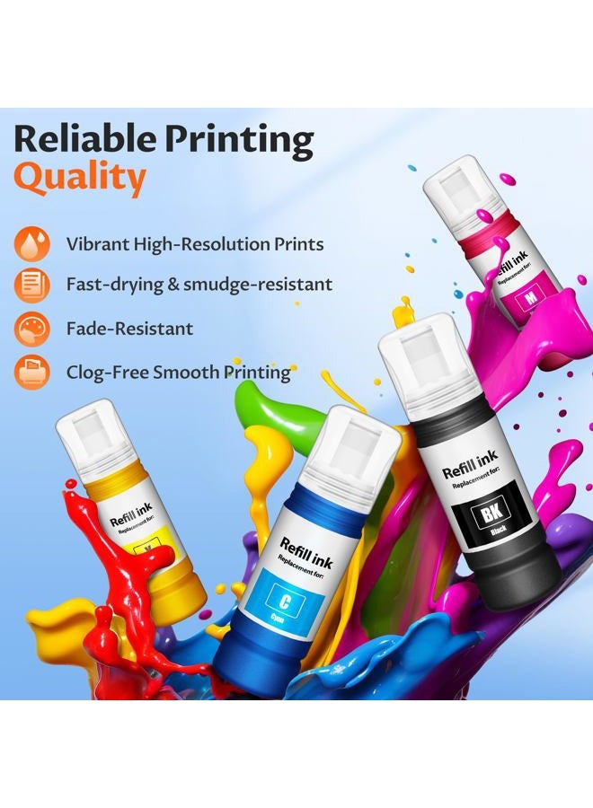 QIOCKTO 522 Refill Ink Bottle, 5 Pack(2BK C M Y) - Image 5