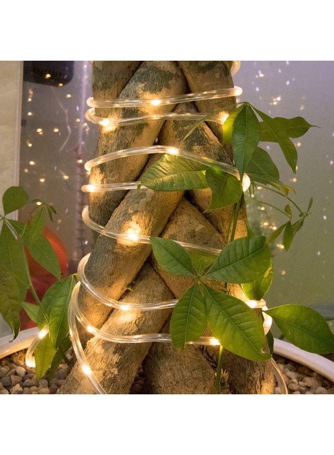 إسكدنيا مصباح LED بسلك نحاسي شفاف لإضاءة ساحات المهرجانات أبيض 500سم - Image 1