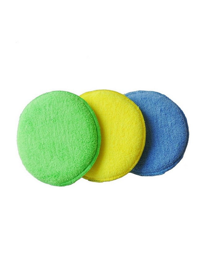 AUTOSMART 3-Piece Cleaning Applicator Pad Set Multicolour 13 x 2 cm PBS002 - Image 1