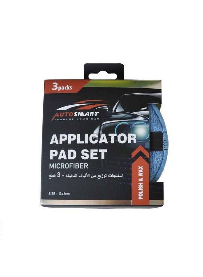 AUTOSMART 3-Piece Cleaning Applicator Pad Set Multicolour 13 x 2 cm PBS002 - Image 3