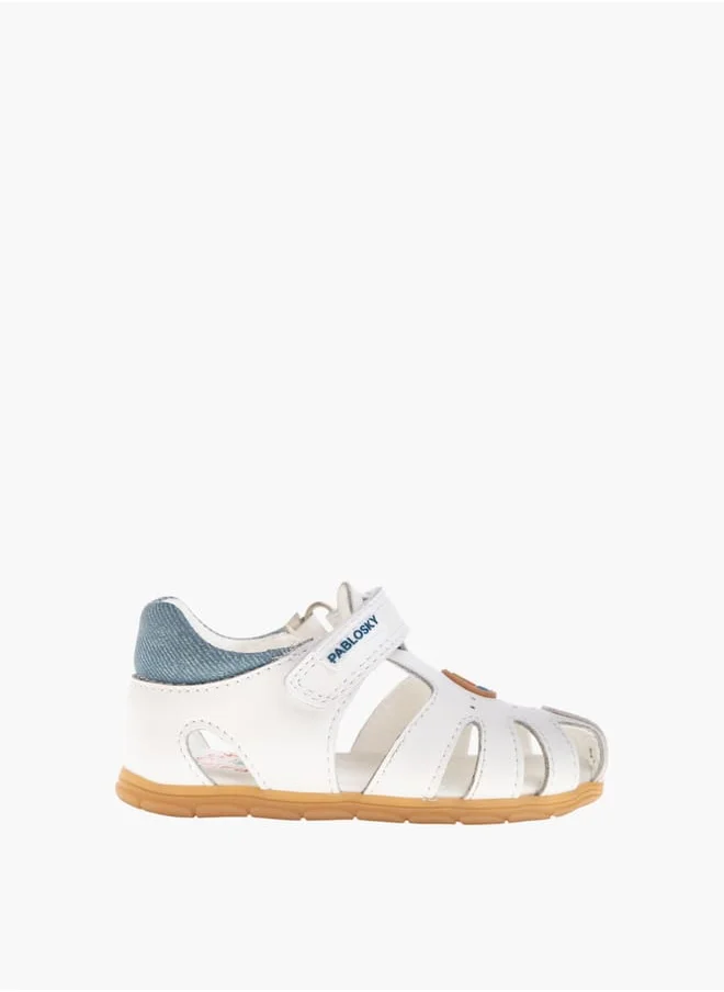 بابلوسكي Boys Strap Sandals With Hook And Loop Closure