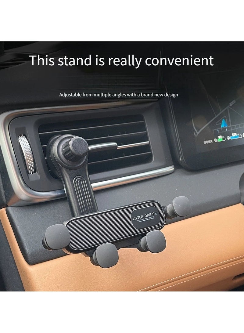 Little Ones ‌Car Phone Holder with Gravity Damping - Anti-Shake Air Vent Mount, Secure No-Drop Design & 360° Adjustable for Driving - Image 1