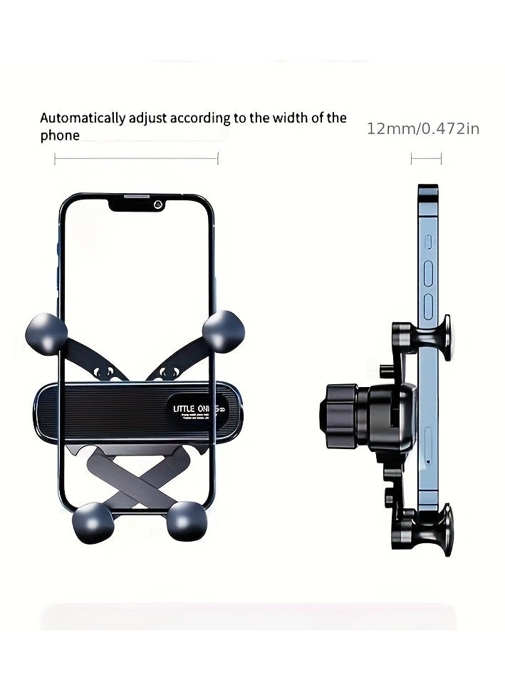 Little Ones ‌Car Phone Holder with Gravity Damping - Anti-Shake Air Vent Mount, Secure No-Drop Design & 360° Adjustable for Driving - Image 4