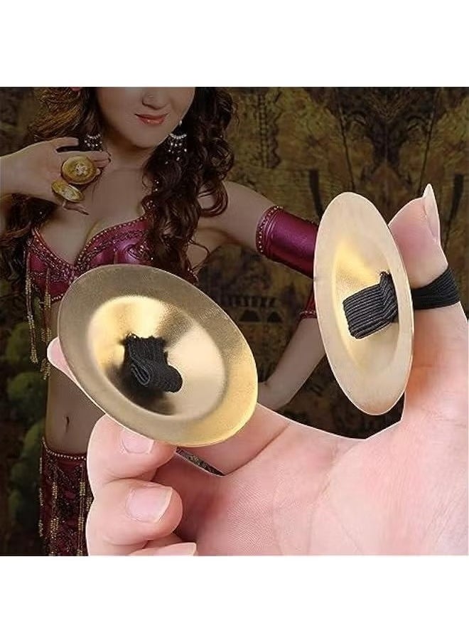 2 Finger Cymbals Belly Dancing Finger Dance Finger Zills Dance Finger Musical Instrument for Dancer Party  - Image 3