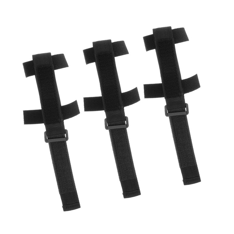 COHEALI 3 Pieces Adaptive Utensil Cuff Set With Adjustable Universal Strap Anti Slip Eating Aid Holder For Disabled Elderly Assistive Cutlery Grip Feeding Support - Image 2