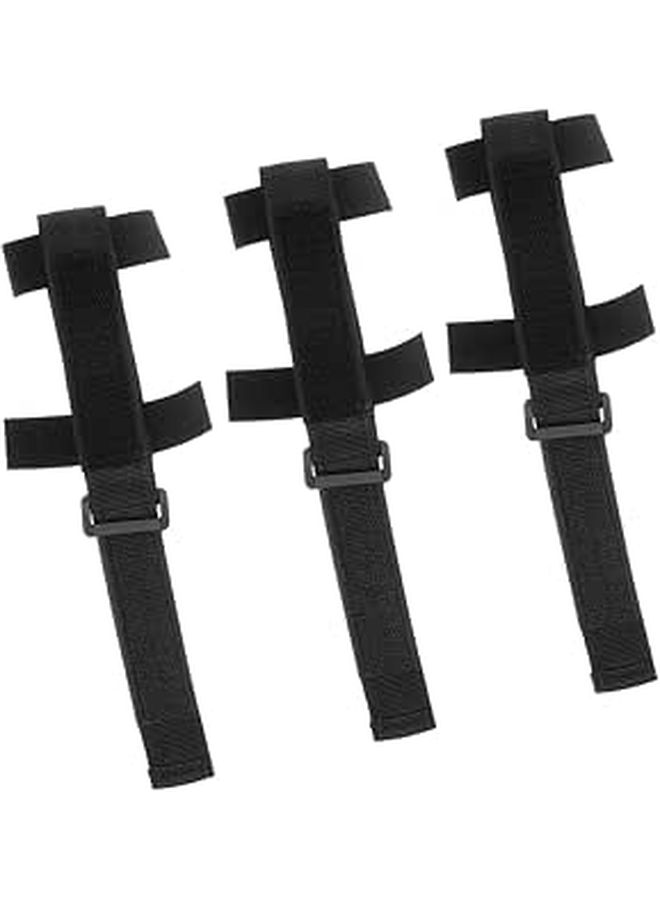 COHEALI 3 Pieces Adaptive Utensil Cuff Set With Adjustable Universal Strap Anti Slip Eating Aid Holder For Disabled Elderly Assistive Cutlery Grip Feeding Support - Image 1