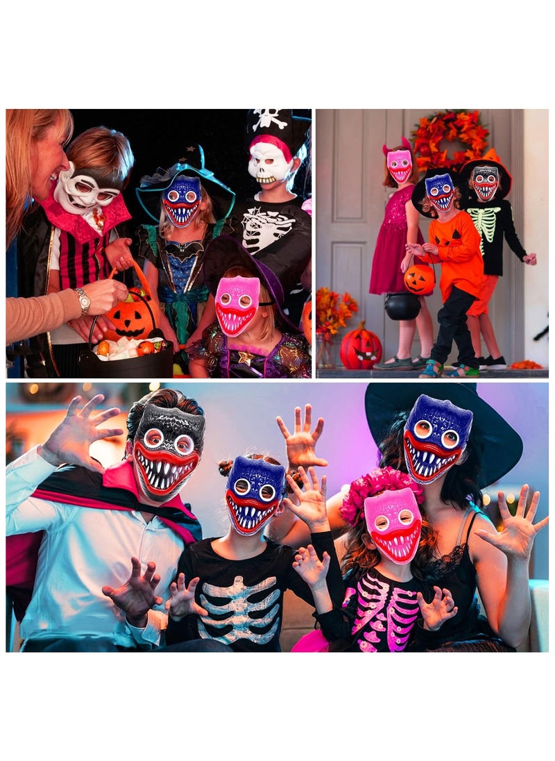 Toy Box LED Light Up Huggy Wuggy Mask Poppy Playtime Neon Glow Mask  - Image 4