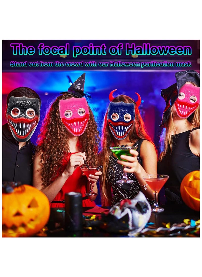 Toy Box LED Light Up Huggy Wuggy Mask Poppy Playtime Neon Glow Mask  - Image 5