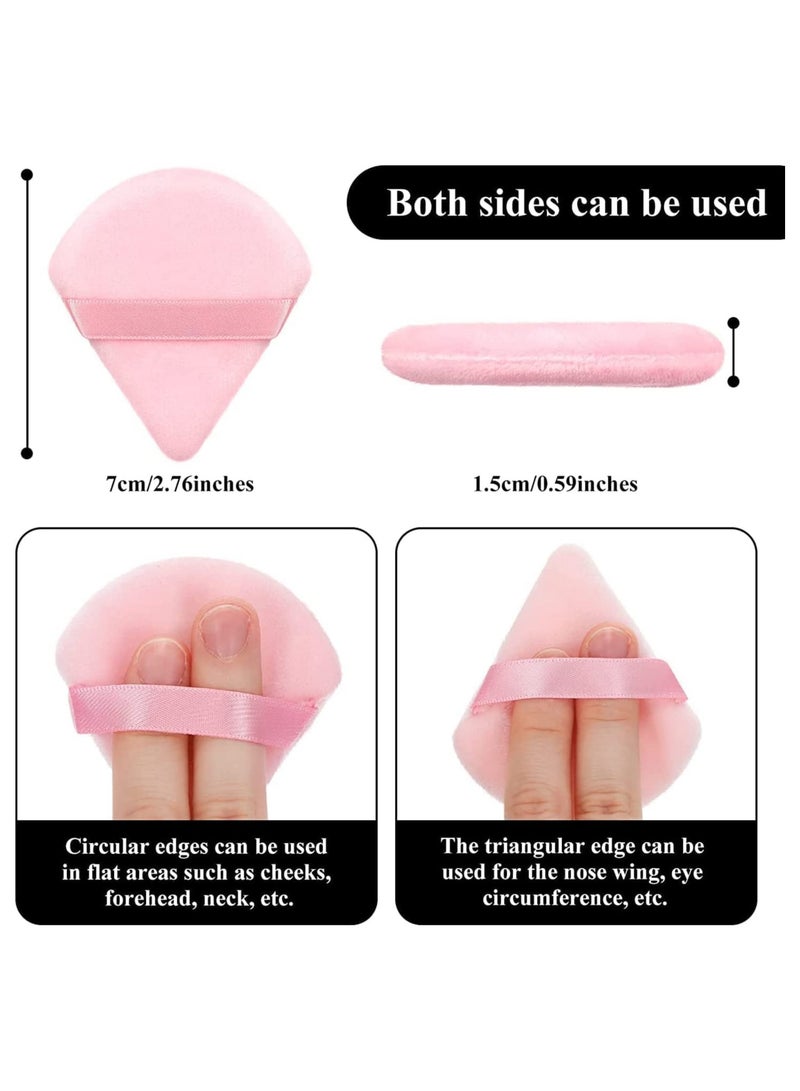 أوريتي بودرة قطنية نقية مصنوعة من قطن مخملي لتحديد منطقة تحت العينين والزوايا مع حزام 10 قطع باللون الوردي - Image 2