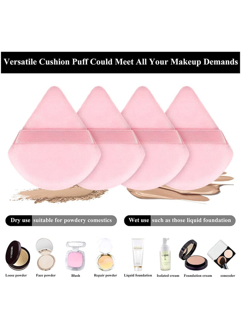 أوريتي بودرة قطنية نقية مصنوعة من قطن مخملي لتحديد منطقة تحت العينين والزوايا مع حزام 10 قطع باللون الوردي - Image 4